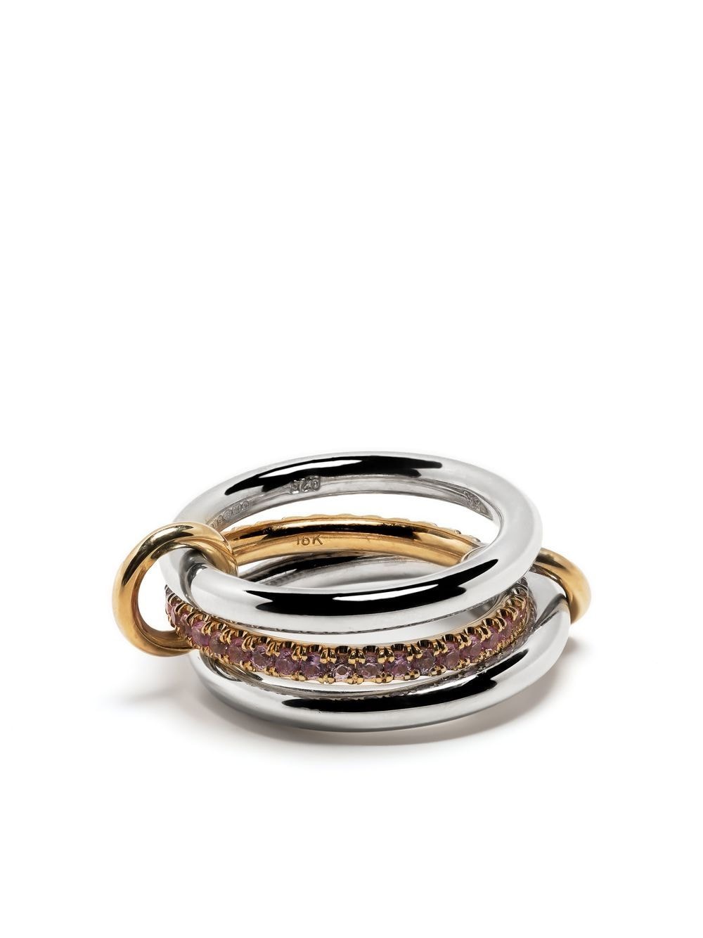 Spinelli Kilcollin 18kt yellow gold Libra Petite stack ring - Silver von Spinelli Kilcollin