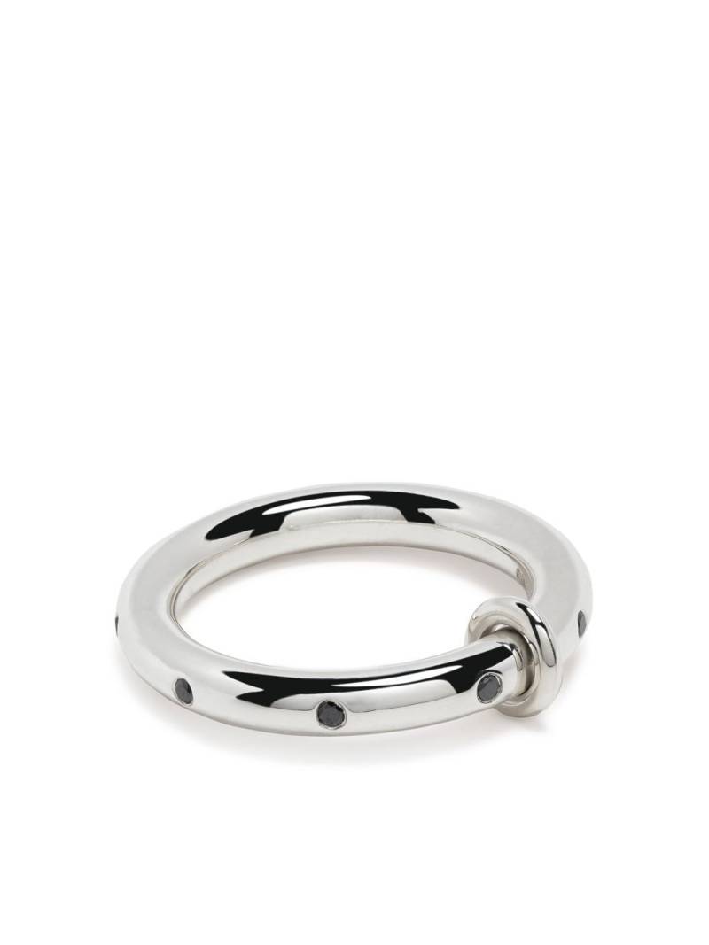 Spinelli Kilcollin Ovio Noir diamond ring - Silver von Spinelli Kilcollin
