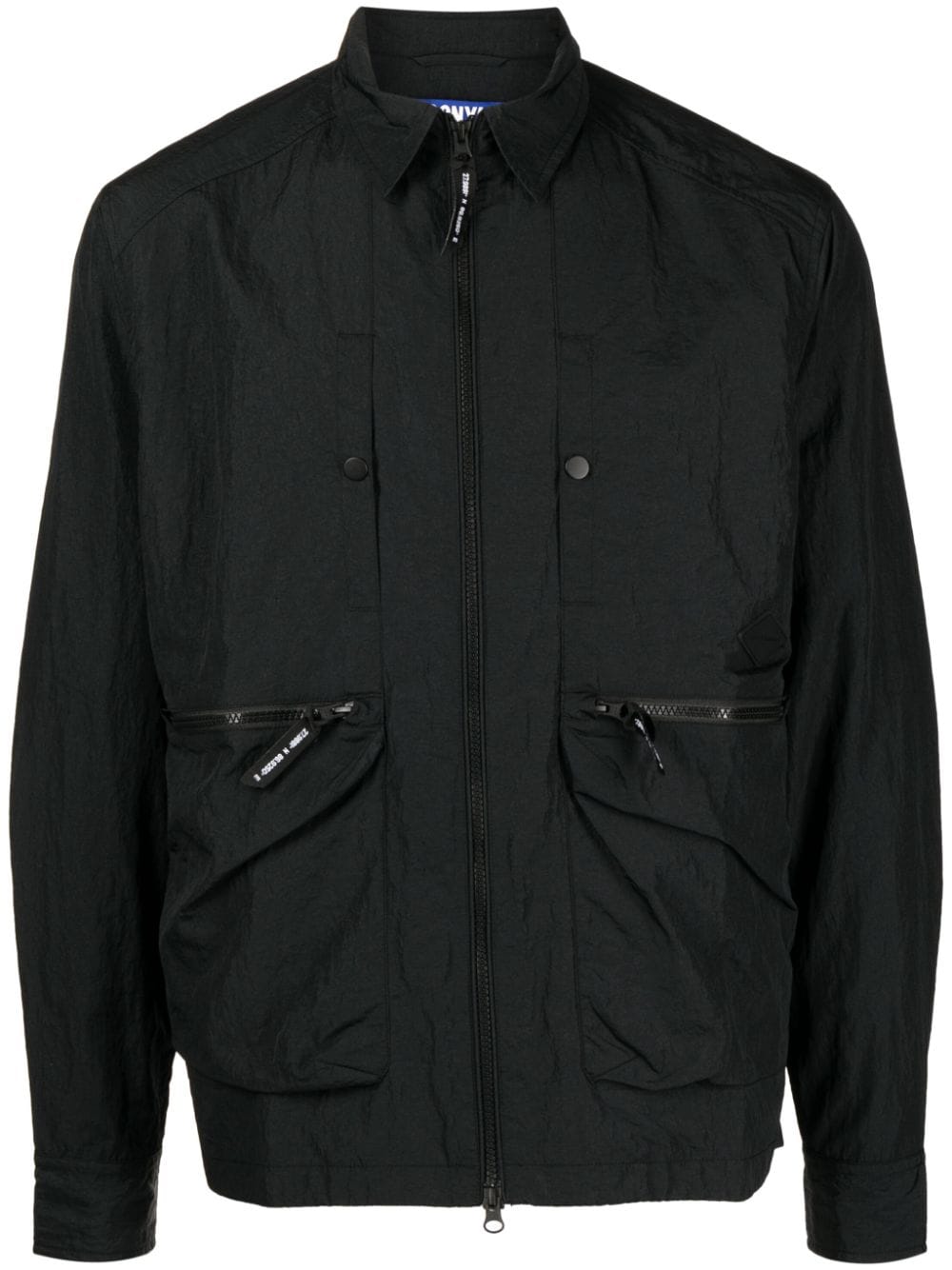 Spoonyard classic-collar lightweight shirt jacket - Black von Spoonyard