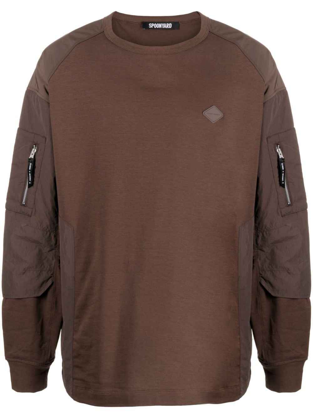 Spoonyard crew-neck cotton sweatshirt - Brown von Spoonyard