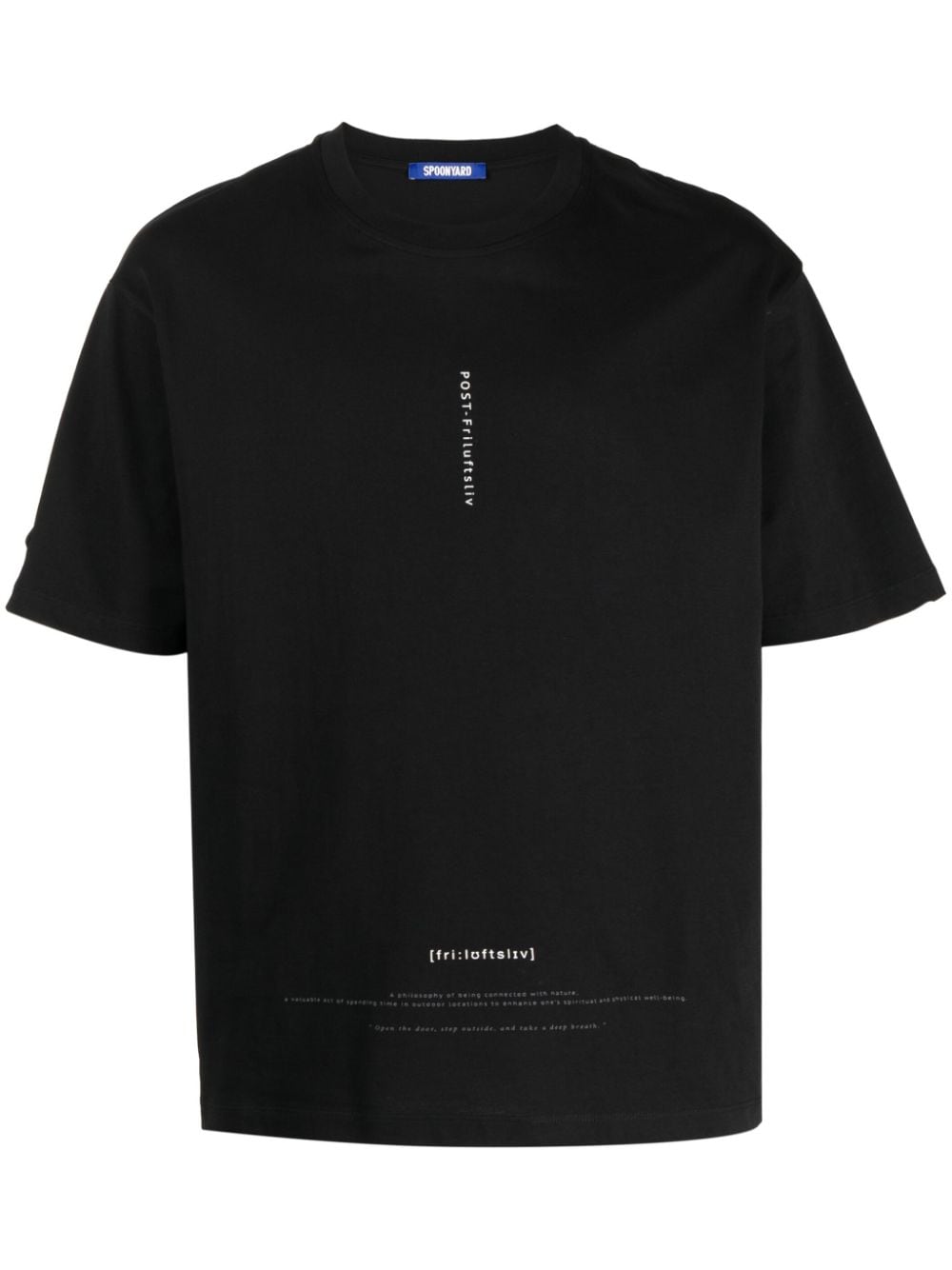 Spoonyard photograph-print short-sleeve T-shirt - Black von Spoonyard