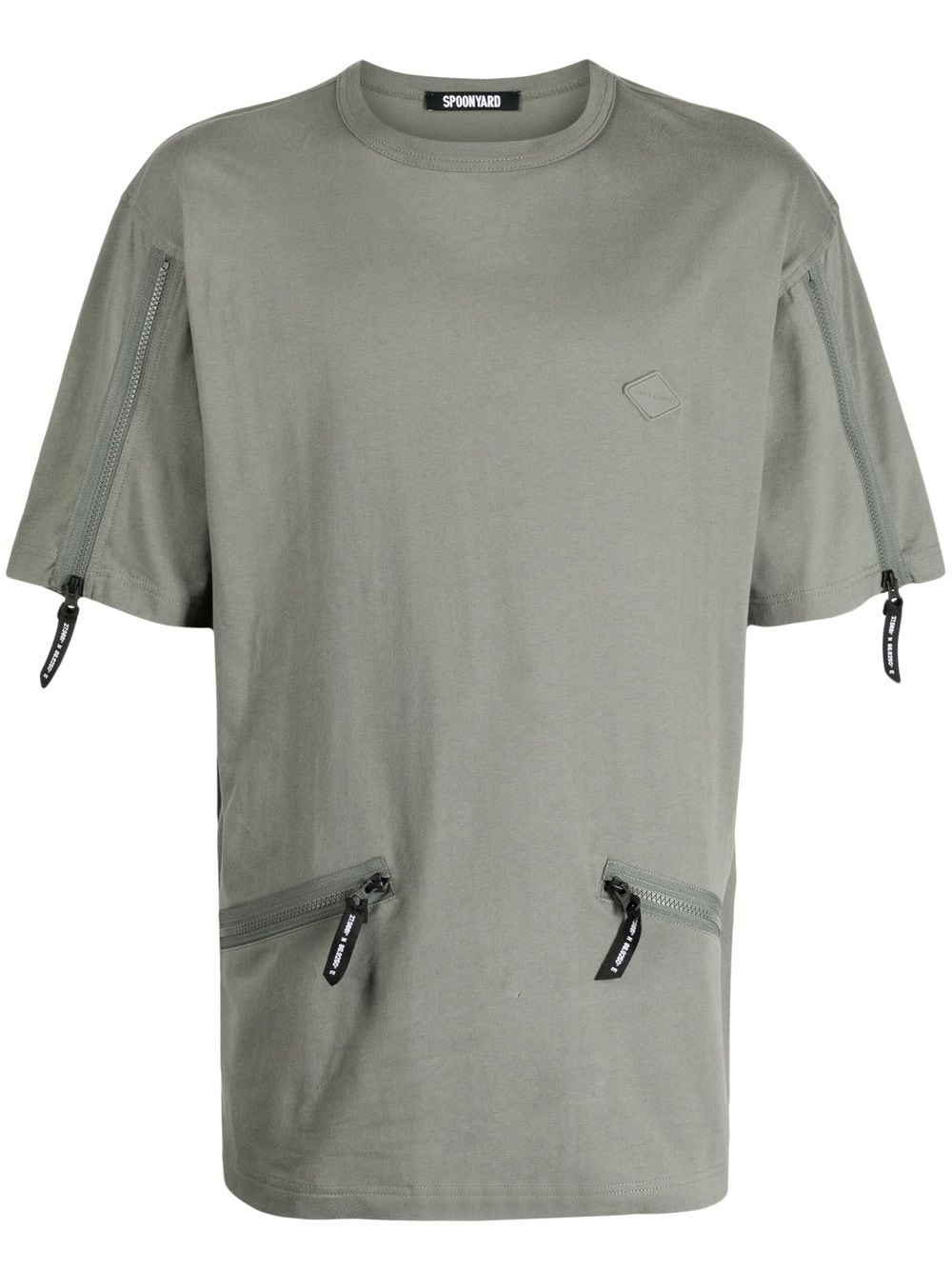 Spoonyard zip-pocketed short-sleeve T-shirt - Green von Spoonyard