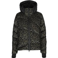 SPORTALM DAmen Skijacke Echtdaunen mit Leopardenmuster  schwarz | 38 von Sportalm