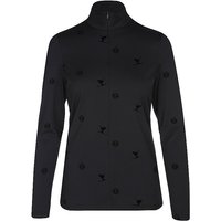 SPORTALM Damen Unterzieh Zipshirt mit Flock-Print  schwarz | 42 von Sportalm
