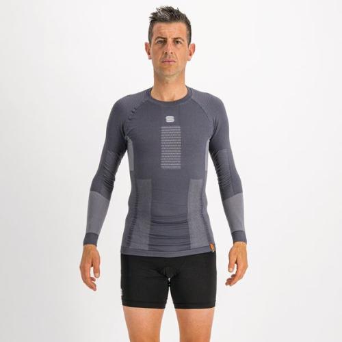 Sportful XC 2nd Skin LS Jersey - dark grey/silver (Grösse: S) von Sportful XC