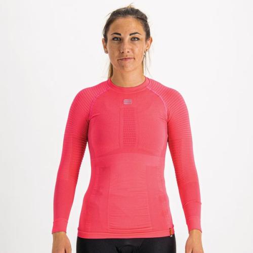 Sportful XC 2nd Skin LS W Jersey - bubble gum/raspberry/silver (Grösse: S-M) von Sportful XC
