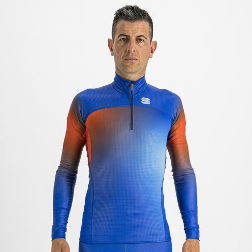 Sportful XC Apex Jersey - blue ceramic/fire red (Grösse: M) von Sportful XC