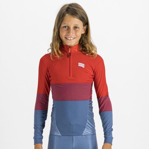 Sportful XC Squadra Kid's Jersey - red/blue sea (Grösse: 6Y) von Sportful XC