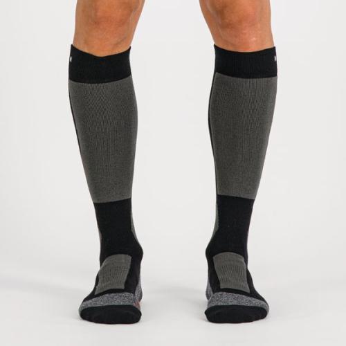 Sportful XC Warm Wool Long Socks - black/dark grey (Grösse: S-M) von Sportful XC