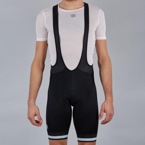 Sportful BodyFit Team Classic Bibshort - black/blue sky (Grösse: L) von Sportful