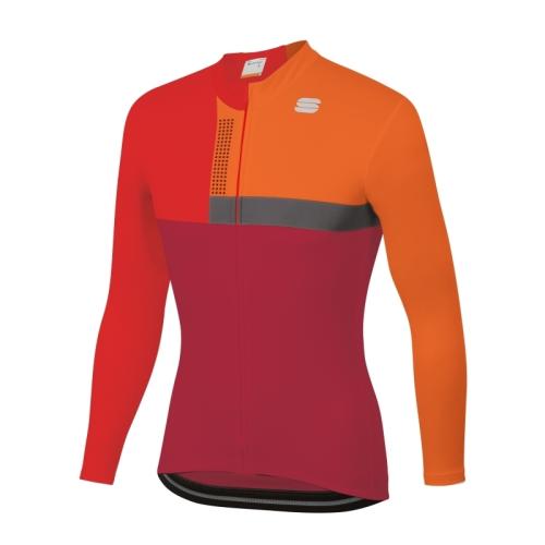 Sportful Bold Thermal Jersey - red rumba/anthracite (Grösse: L) von Sportful