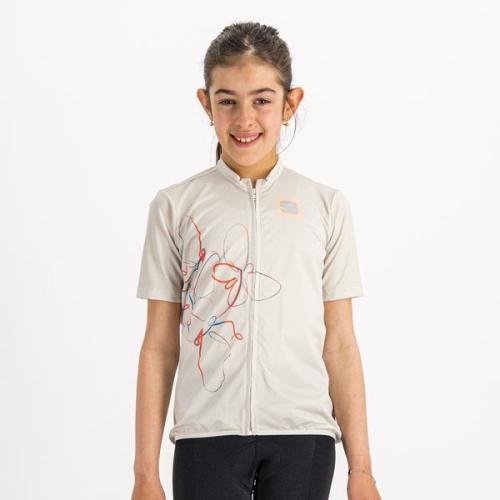 Sportful Checkmate Girl Jersey - peach blue sky (Grösse: 10Y) von Sportful