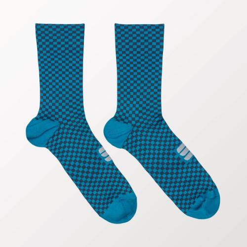 Sportful Checkmate Socks - blue sea berry blue (Grösse: M-L) von Sportful