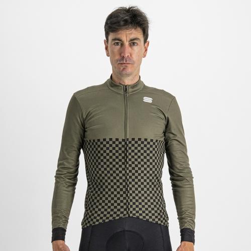 Sportful Checkmate Thermal Jersey - beetle/black (Grösse: M) von Sportful