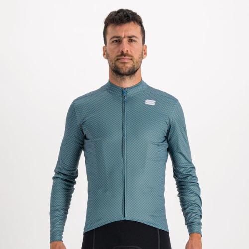 Sportful Checkmate Thermal Jersey - berry blue/beetle cedar (Grösse: 2XL) von Sportful