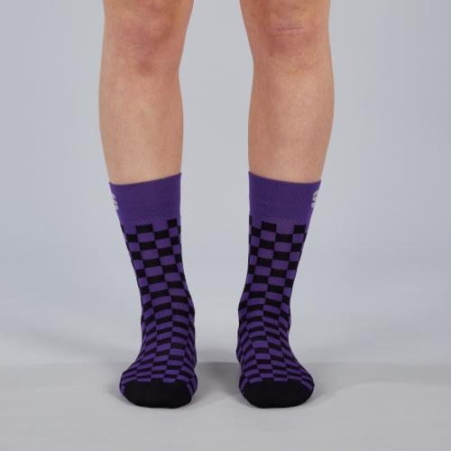 Sportful Checkmate W Socks - violet/black (Grösse: S-M) von Sportful
