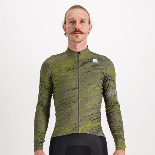 Sportful Cliff Supergiara Thermal Jersey - beetle/guacamole/black (Grösse: L) von Sportful