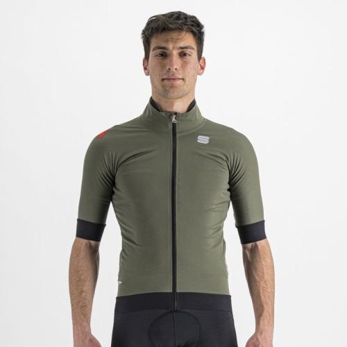 Sportful Fiandre Pro Jacket Short Sleeve - beetle (Grösse: L) von Sportful