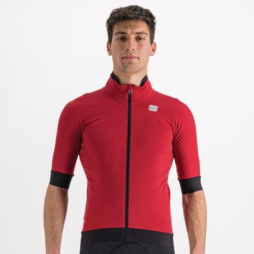 Sportful Fiandre Pro Jacket Short Sleeve - red rumba (Grösse: S) von Sportful