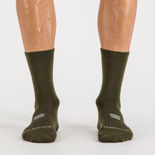 Sportful Merino Wool 18 Sock - beetle/black (Grösse: M-L) von Sportful