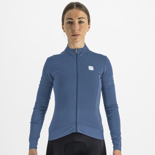 Sportful Monocrom W Thermal Jersey - blue sea (Grösse: M) von Sportful