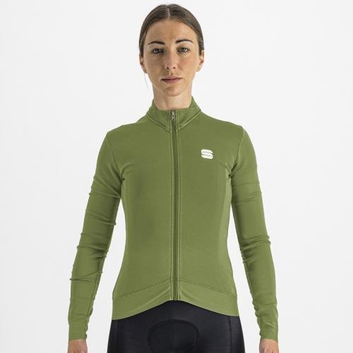 Sportful Monocrom W Thermal Jersey - green bottle (Grösse: M) von Sportful