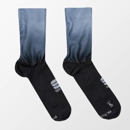Sportful Race Mid Socks - black/blue sea (Grösse: S) von Sportful