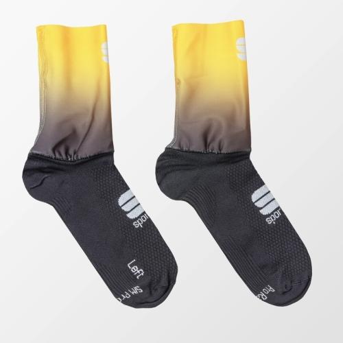 Sportful Race Mid W Socks - black/yellow (Grösse: S-M) von Sportful