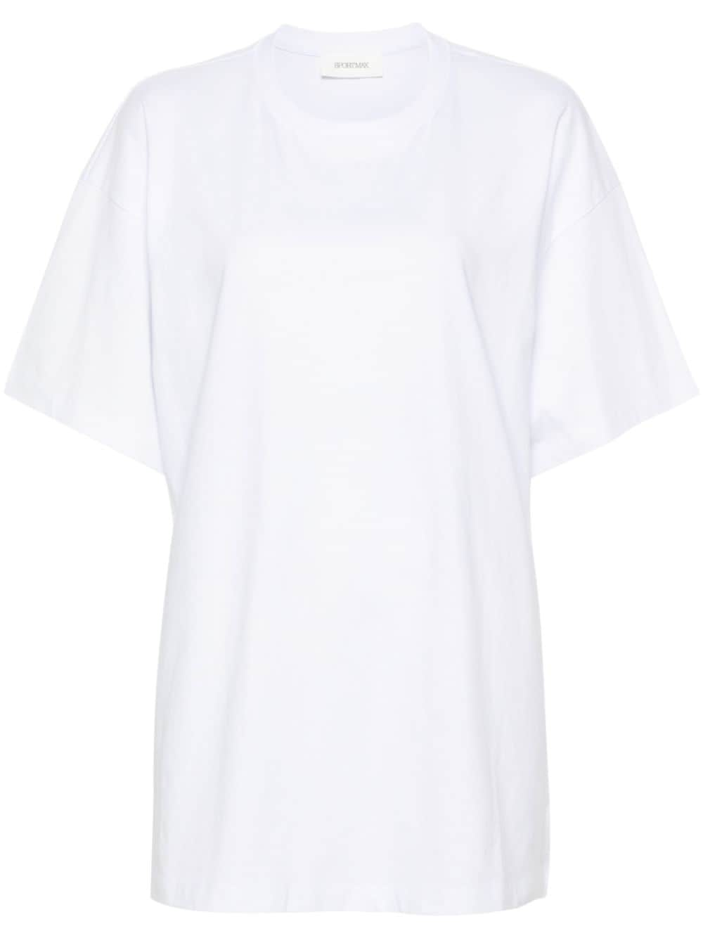 Sportmax Blocco cotton T-shirt - White von Sportmax