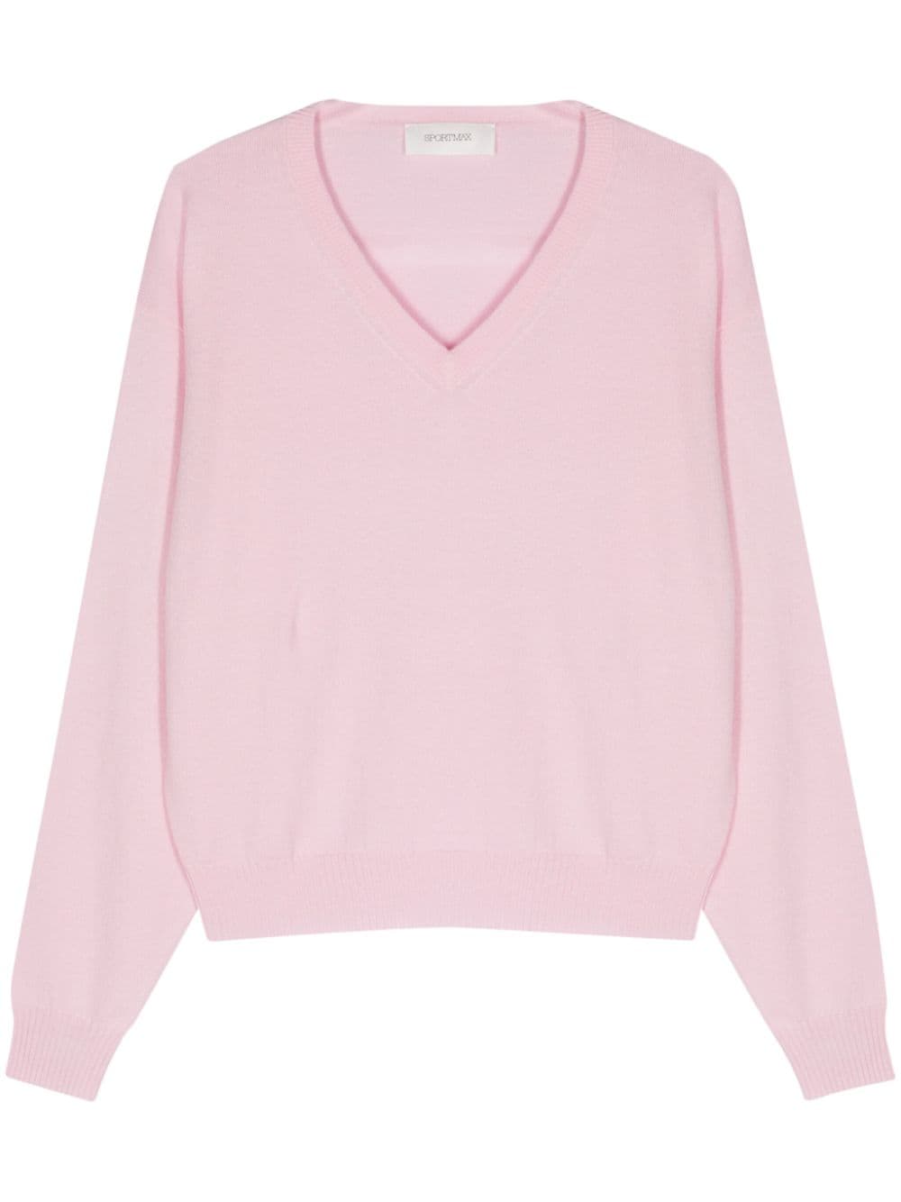 Sportmax Etruria V-neck wool jumper - Pink von Sportmax