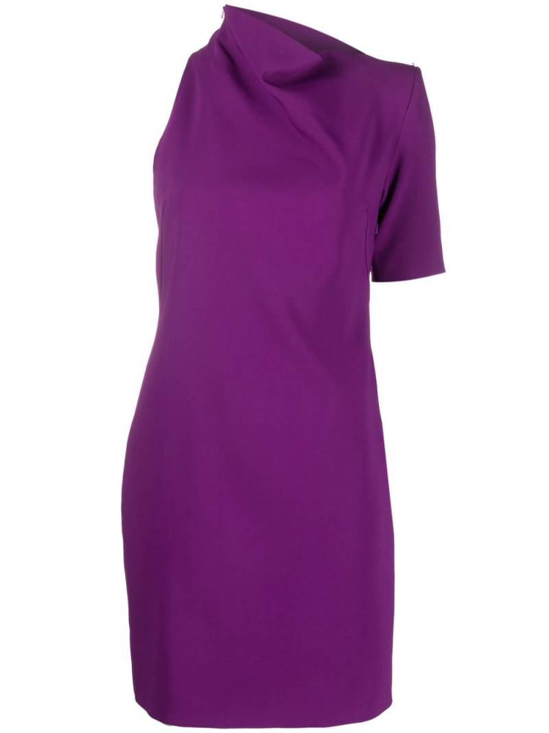 Sportmax asymmetric one-shoulder minidress - Purple von Sportmax