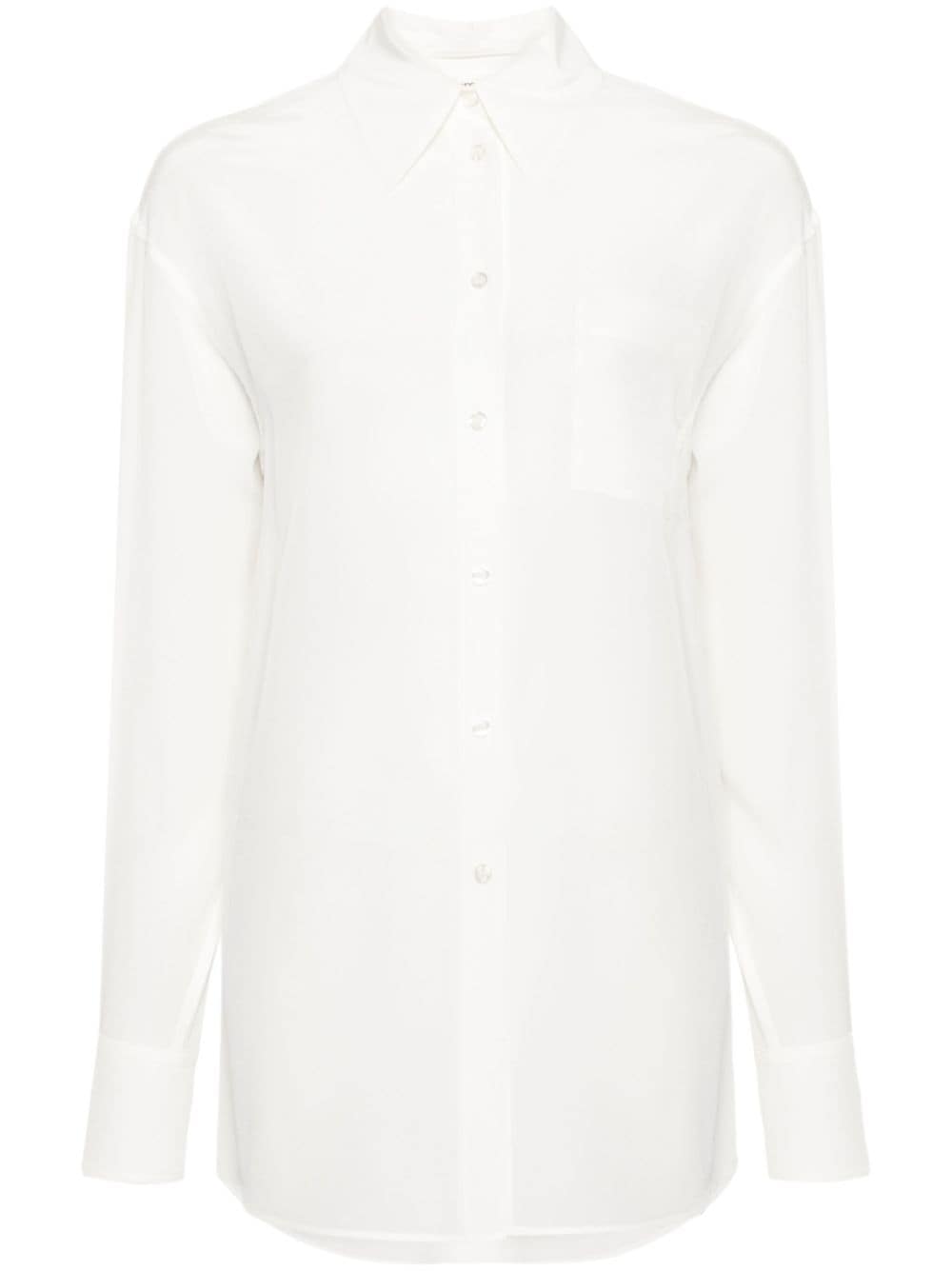 Sportmax crepe de chine silk shirt - White von Sportmax