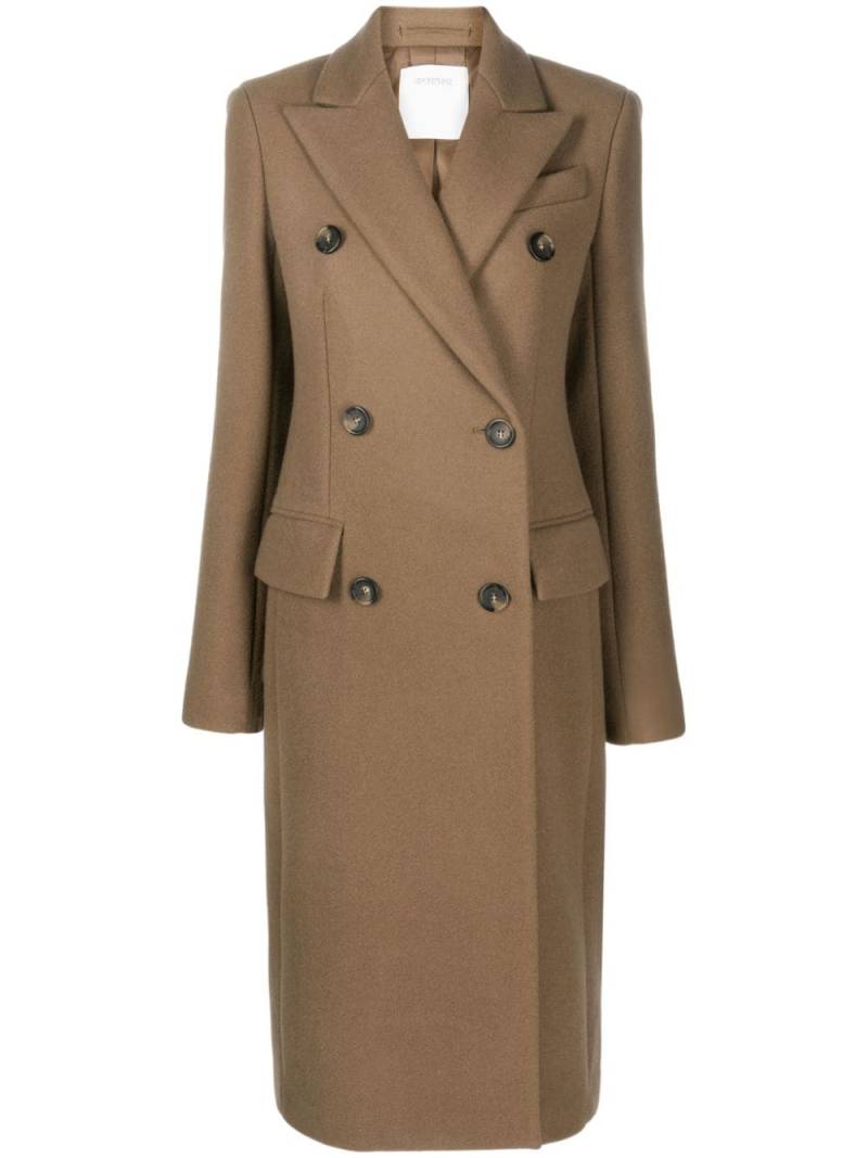 Sportmax double-breasted wool-cashmere coat - Brown von Sportmax