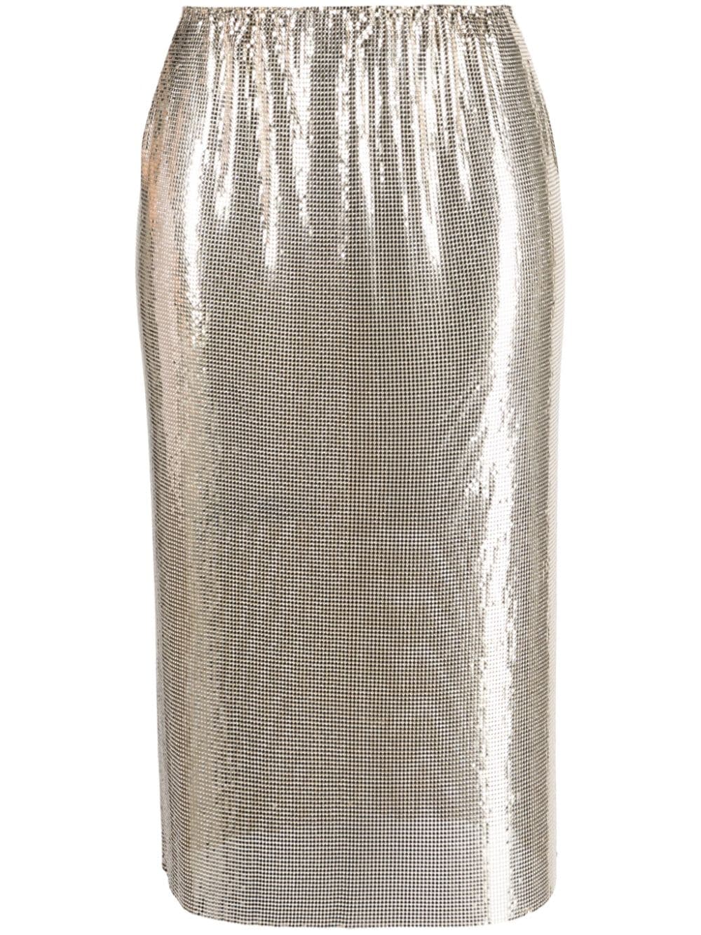 Sportmax elasticated-waist sequin midi skirt - Gold von Sportmax