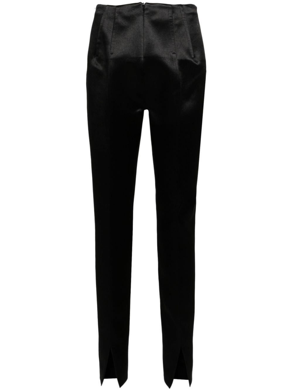 Sportmax satin-weave low-rise trousers - Black von Sportmax