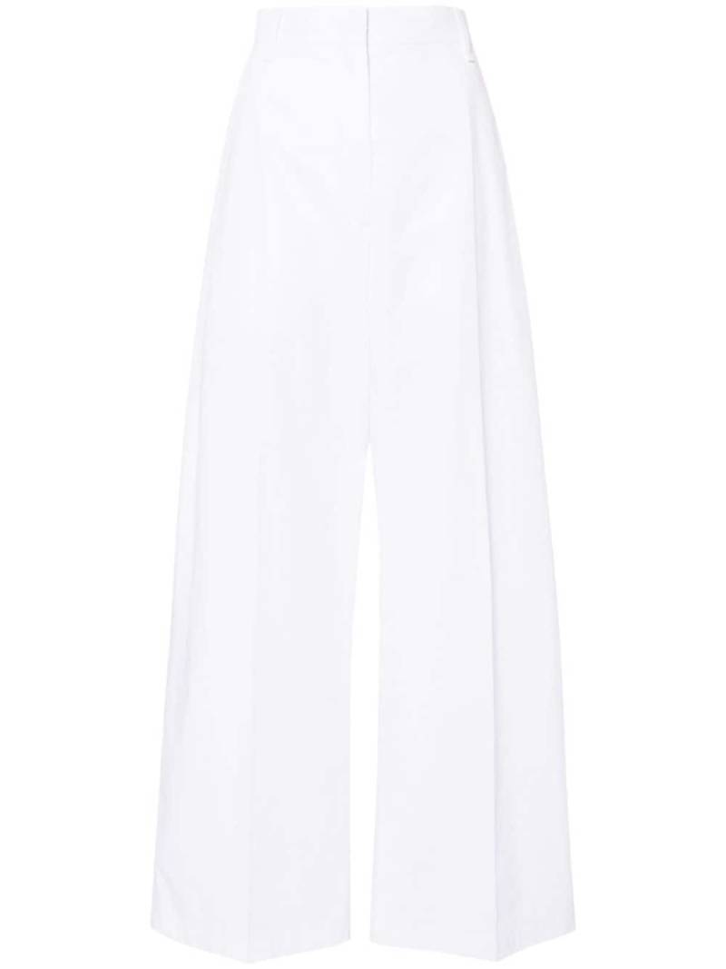 Sportmax wide-leg cotton trousers - White von Sportmax