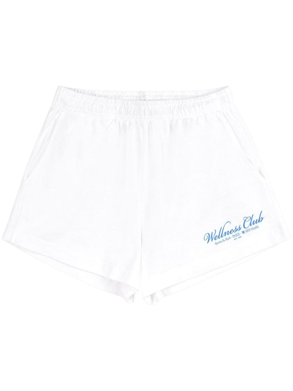 Sporty & Rich 1800 Health Disco jersey shorts - White von Sporty & Rich