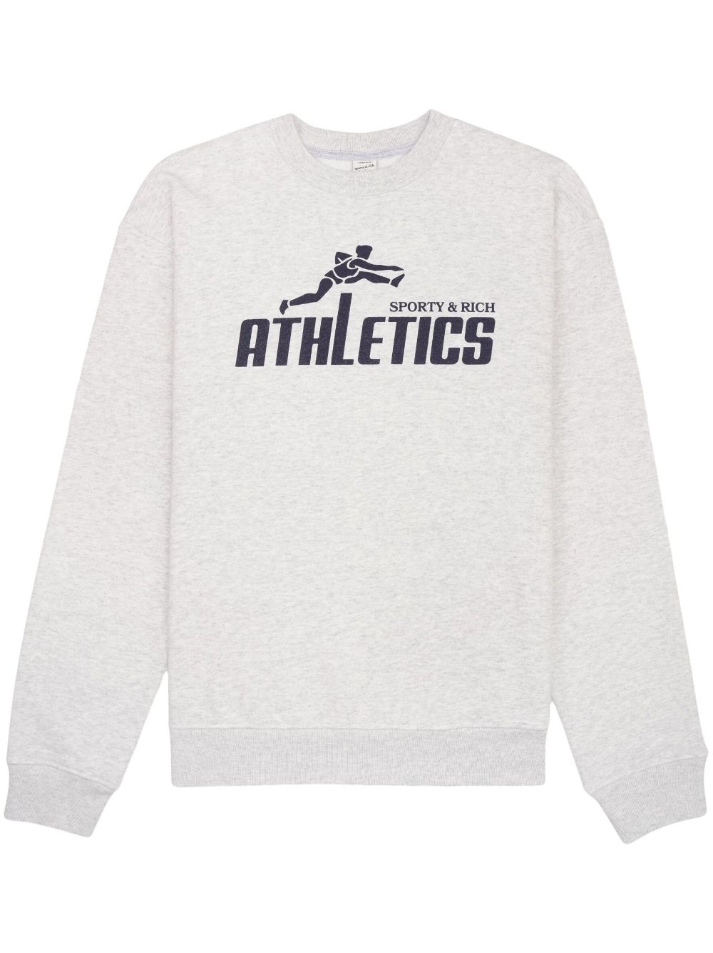 Sporty & Rich 90s Athletics cotton sweatshirt - Grey von Sporty & Rich