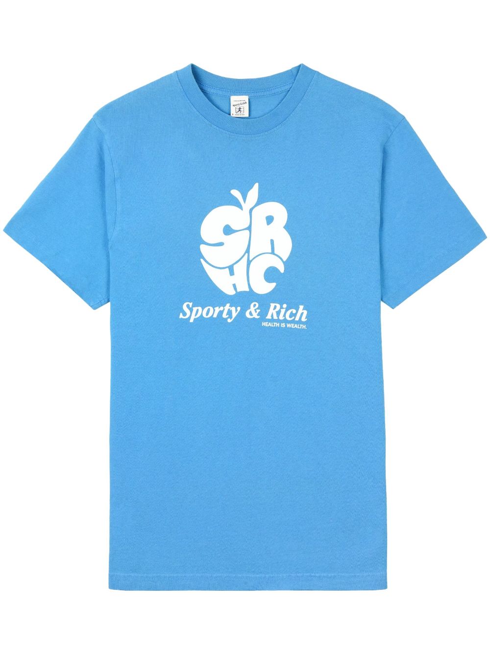 Sporty & Rich Apple cotton T-Shirt - Blue von Sporty & Rich