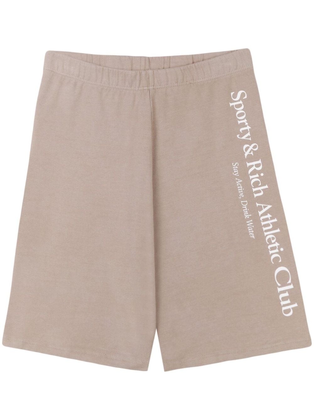 Sporty & Rich Athletic Club cotton biker shorts - Neutrals von Sporty & Rich