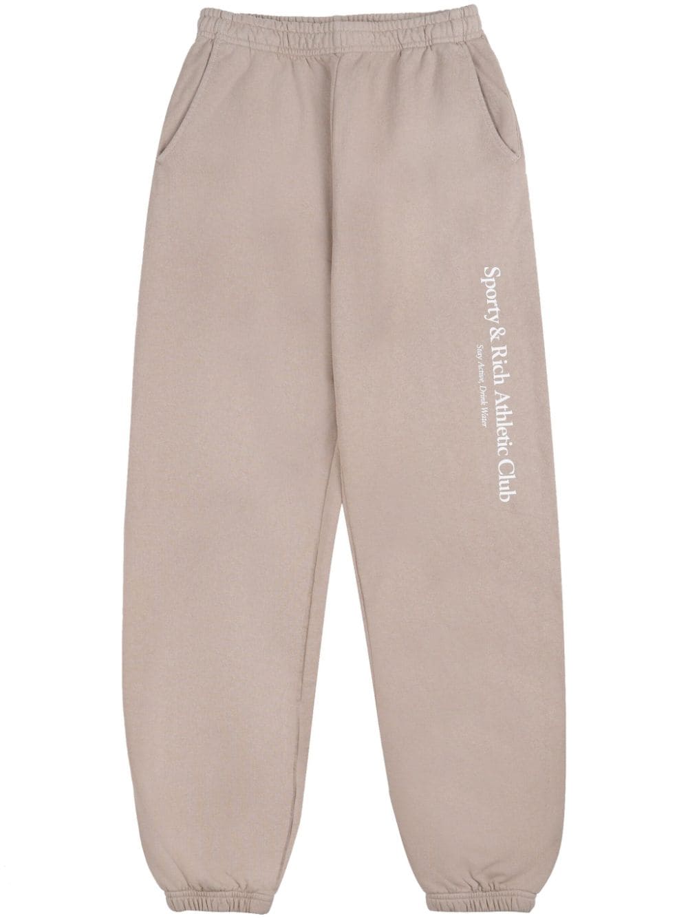 Sporty & Rich Athletic Club cotton track pants - Neutrals von Sporty & Rich