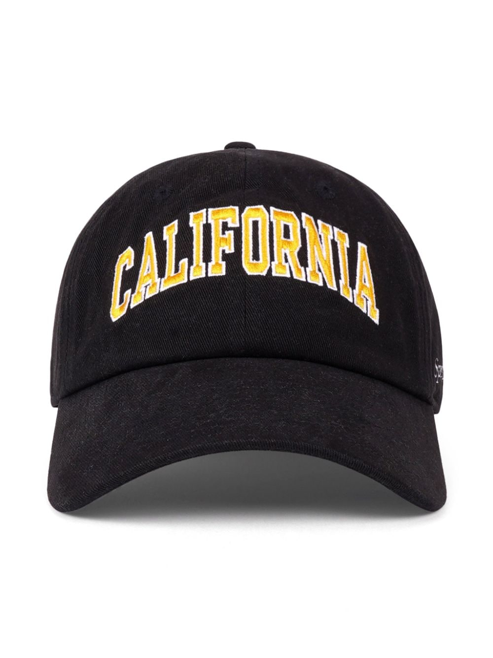 Sporty & Rich California logo-embroidered cap - Black von Sporty & Rich