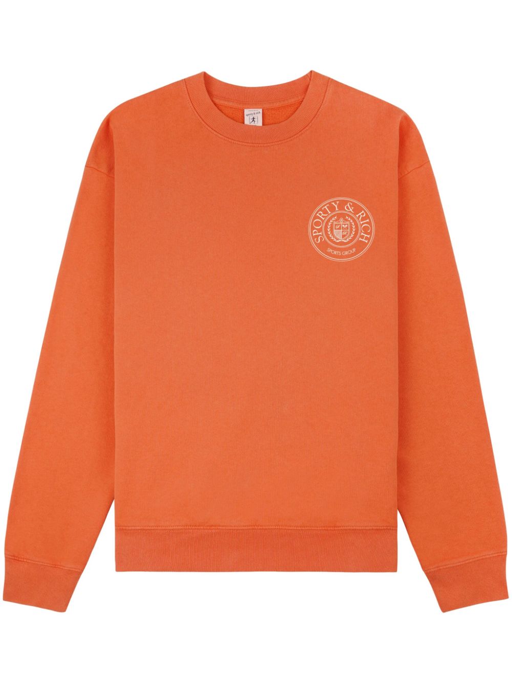 Sporty & Rich Connecticut Crest logo-print sweatshirt - Orange von Sporty & Rich