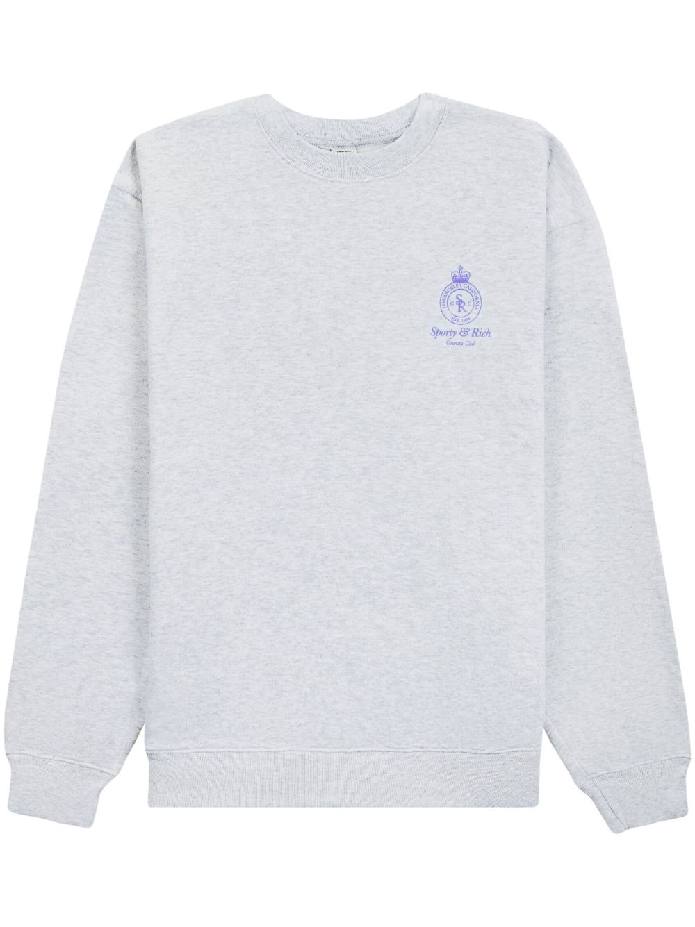 Sporty & Rich Crown motif-print sweatshirt - Grey von Sporty & Rich