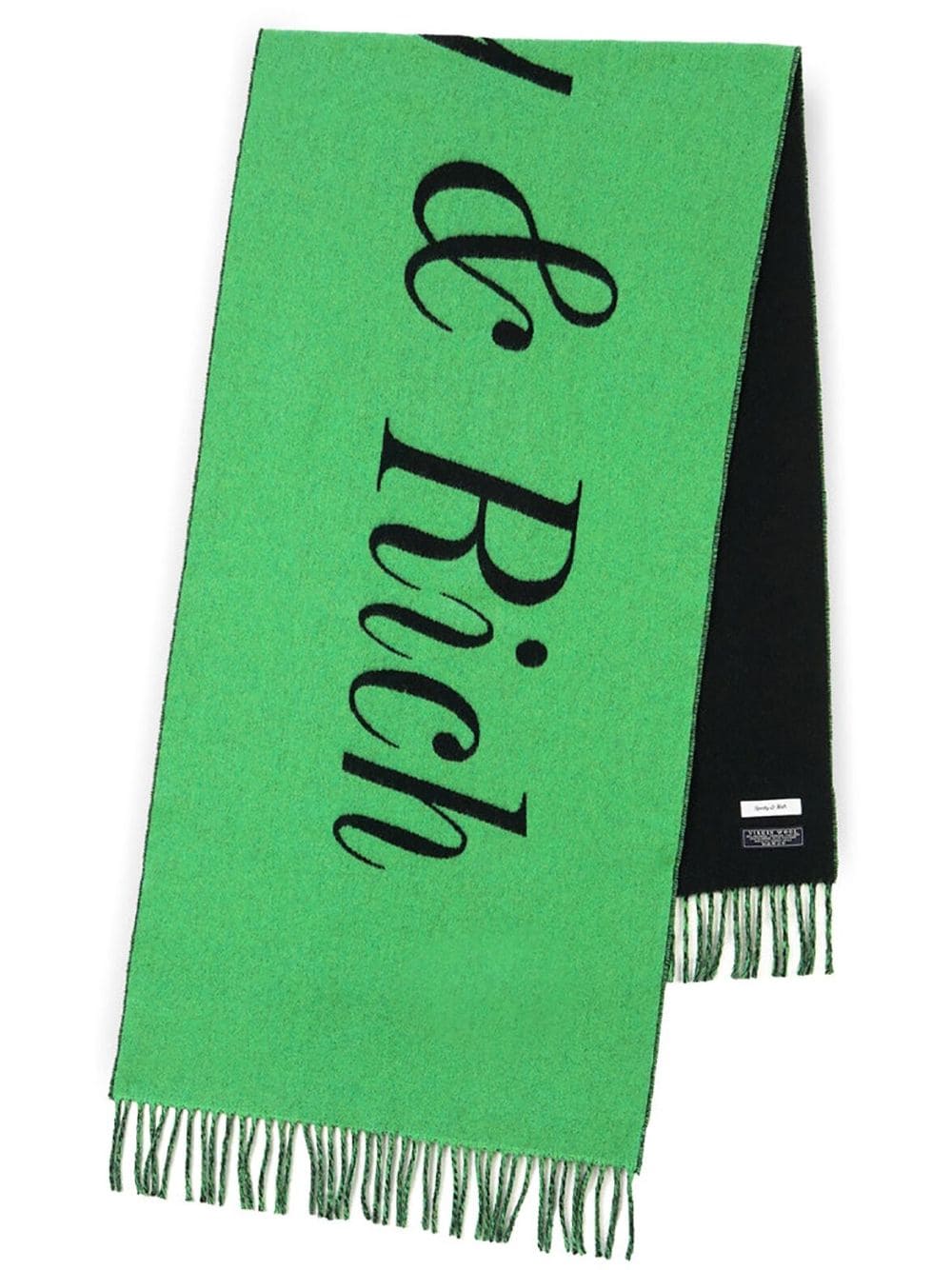 Sporty & Rich Dewi logo-print scarf - Green von Sporty & Rich