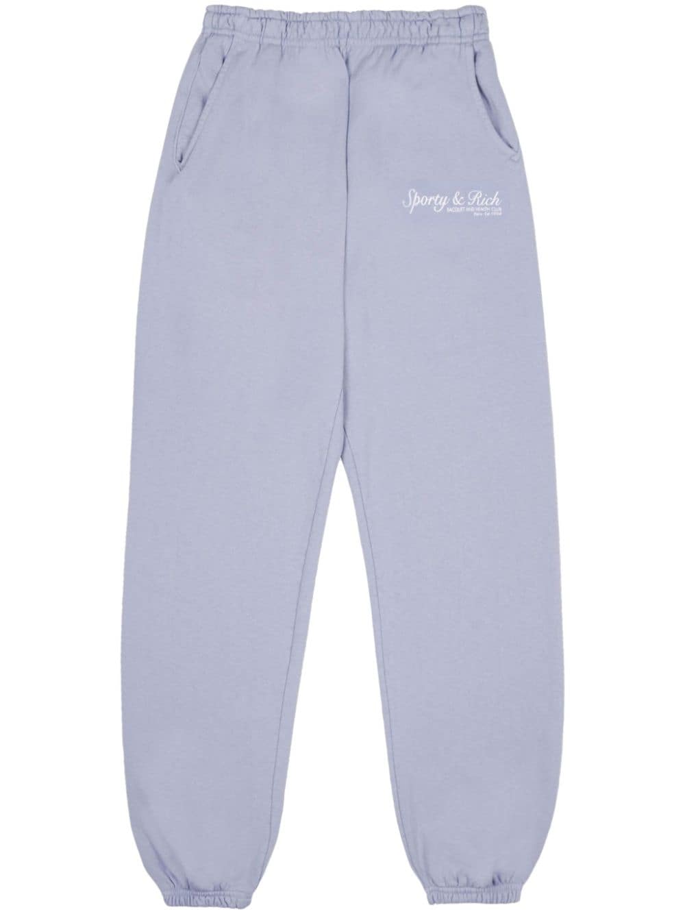 Sporty & Rich French cotton track pants - Grey von Sporty & Rich