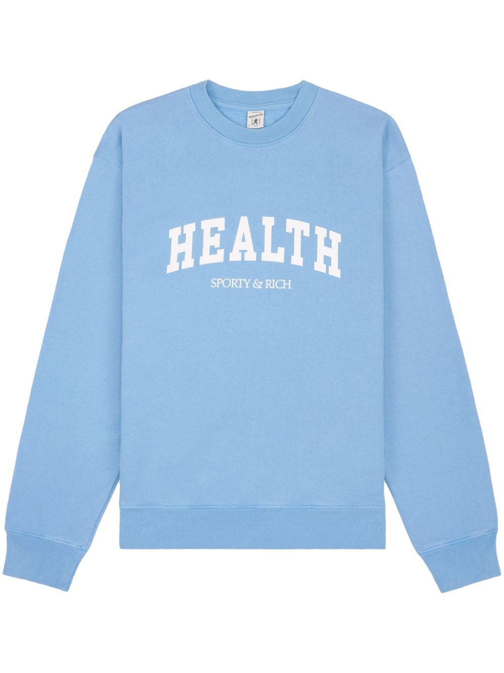 Sporty & Rich Health cotton sweatshirt - Blue von Sporty & Rich