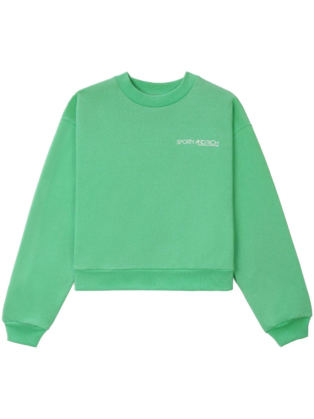 Sporty & Rich Kelly logo-print jumper - Green von Sporty & Rich