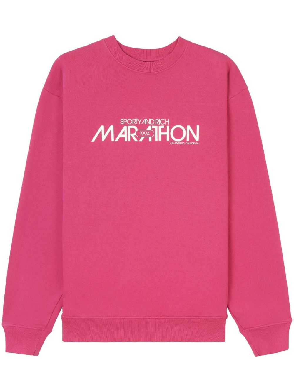 Sporty & Rich Marathon cotton sweatshirt - Pink von Sporty & Rich