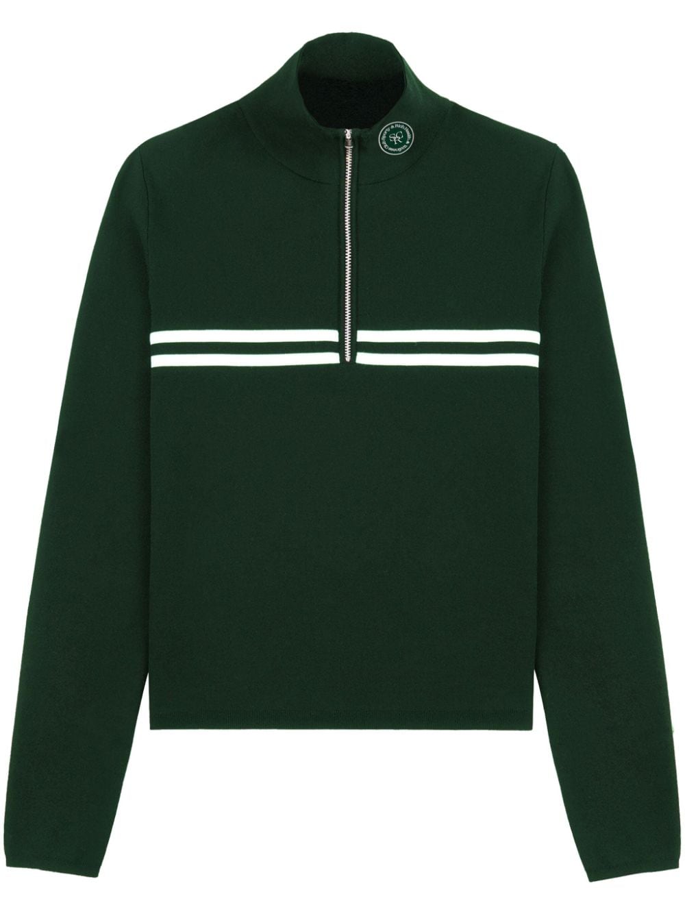 Sporty & Rich Minimal quarter-zip sweatshirt - Green von Sporty & Rich